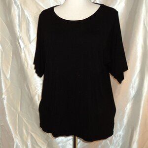 Chico's Black Women's Short Sleeve Top